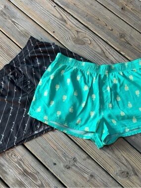 PINK Victoria’s Secret Sleep Shorts Bundle | 2 Pairs-Size M-Pineapple/Logo Print
